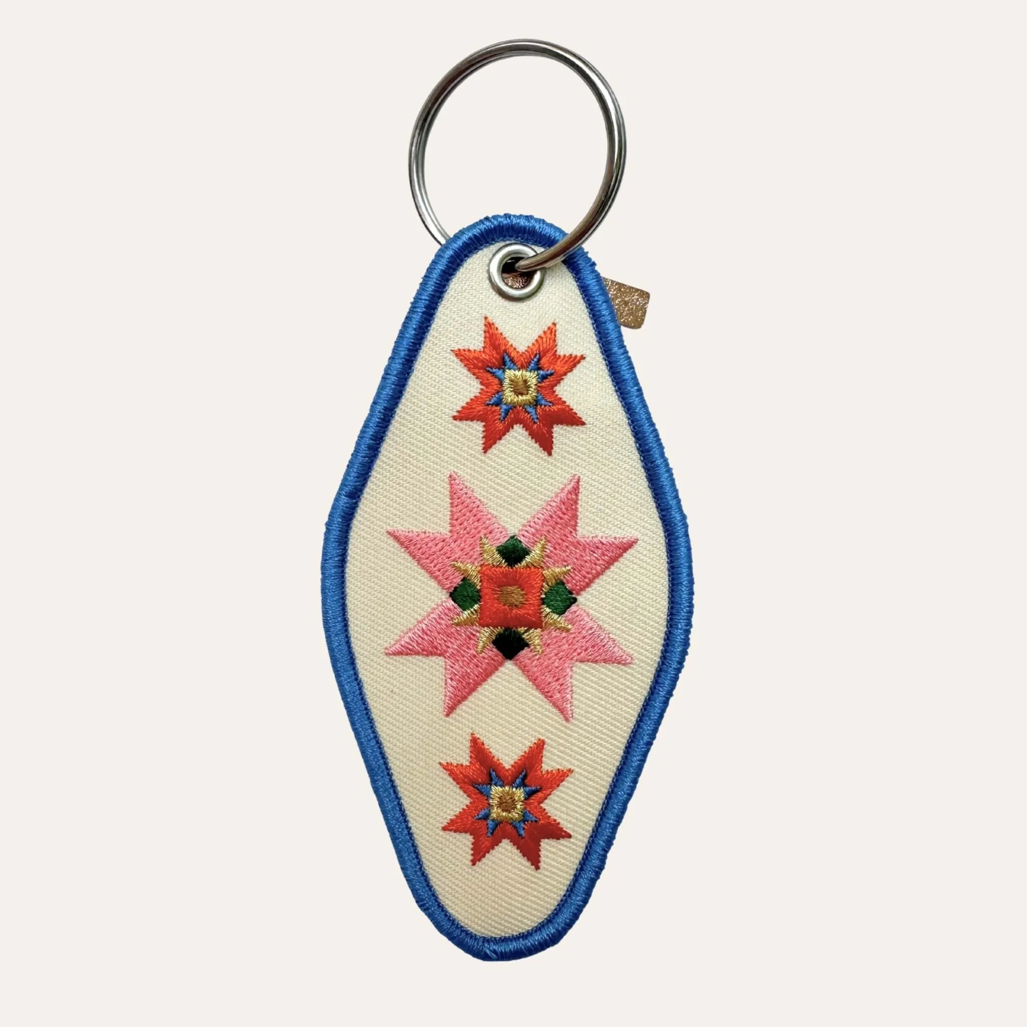 Quilt Star Patch Keychain sold by Ascot + Hart product image thumbnail 2