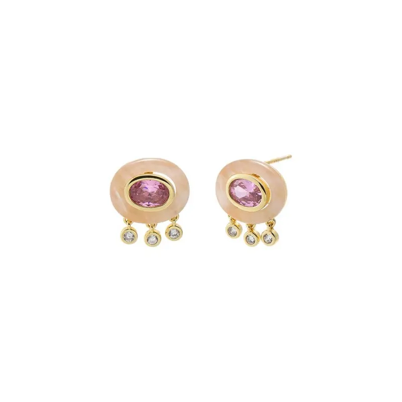 Finley Drop Stud Earrings made by Ascot + Hart