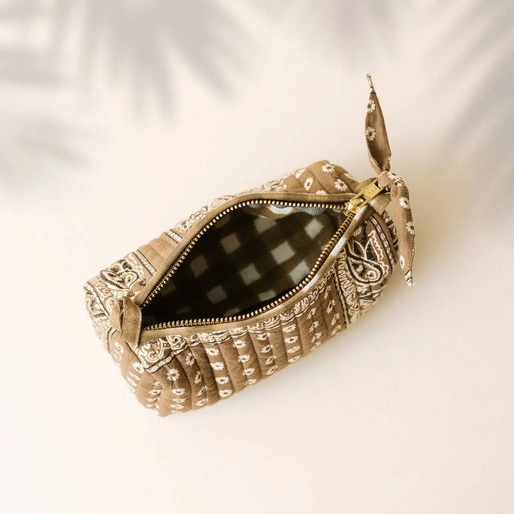 Small Olive Bandana Pouch sold by Ascot + Hart product image thumbnail 2