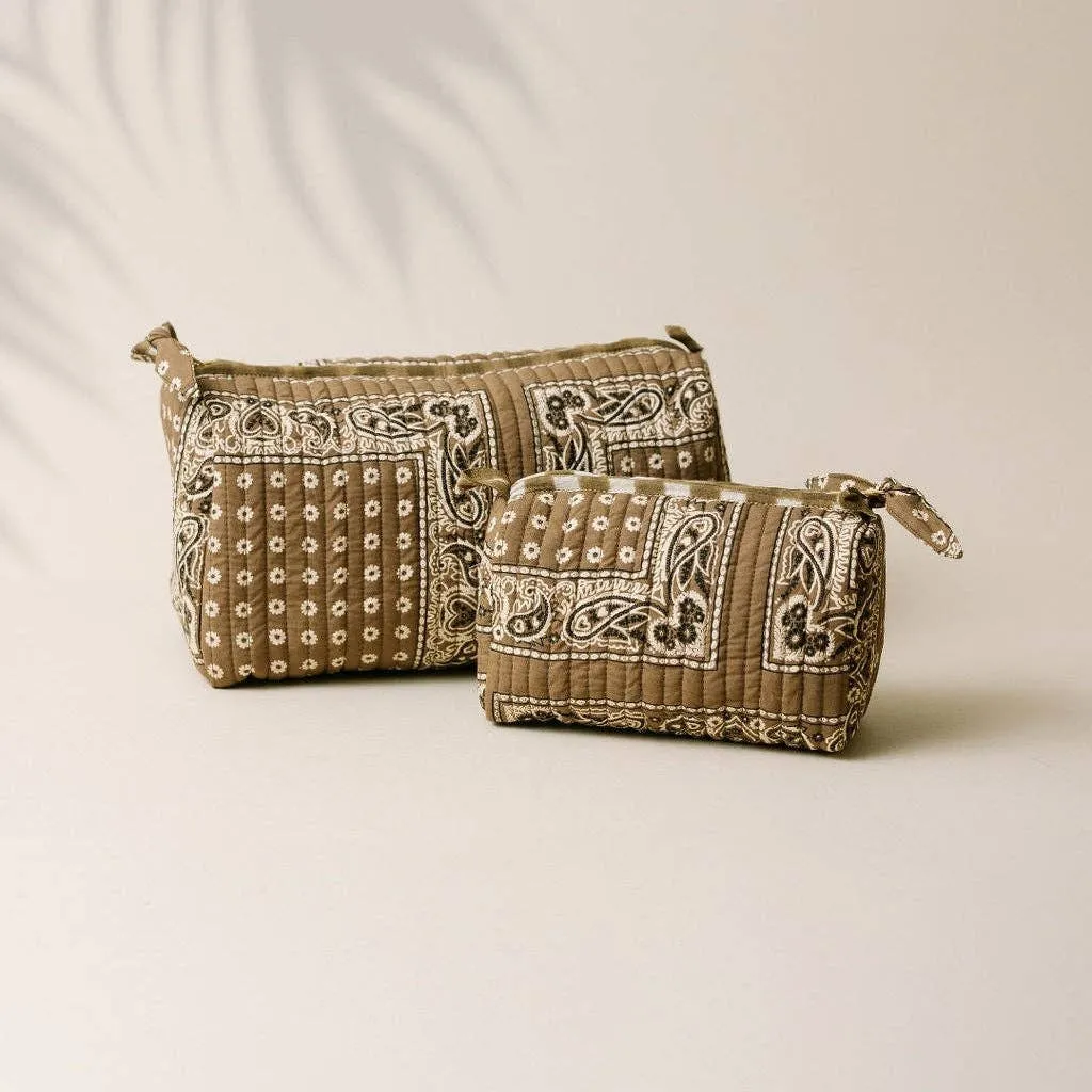 Small Olive Bandana Pouch sold by Ascot + Hart product image thumbnail 3