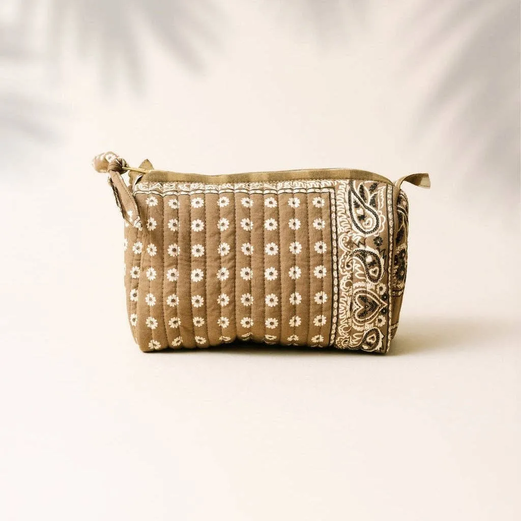 Small Olive Bandana Pouch sold by Ascot + Hart product image thumbnail 4