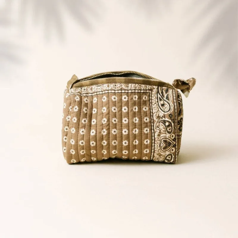 Small Olive Bandana Pouch made by Sunshine Tienda