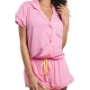 Remi Pink Short Sleeve Pajama Set sold by Cozy Ups