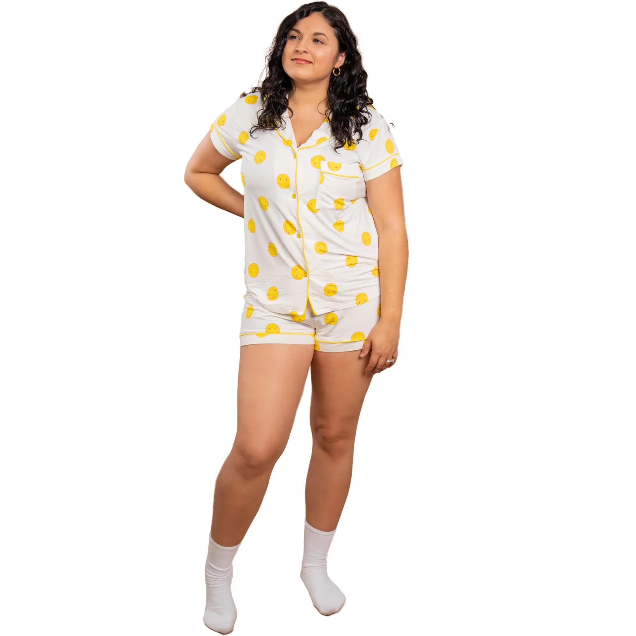 Remi Sunshine Smile Short Sleeve Pajamas sold by Cozy Ups