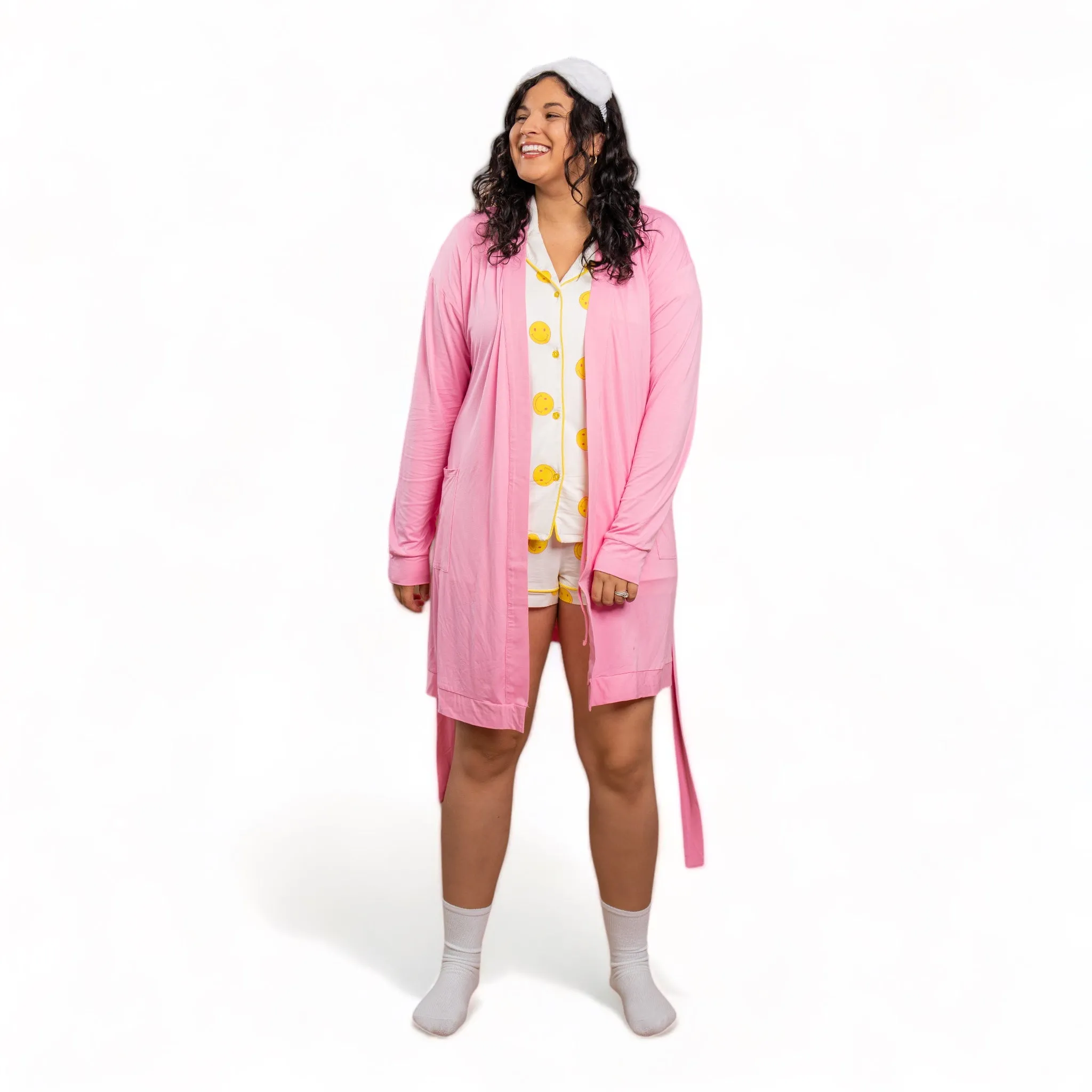 Briella Bamboo Pink Robe sold by Cozy Ups product image thumbnail 3