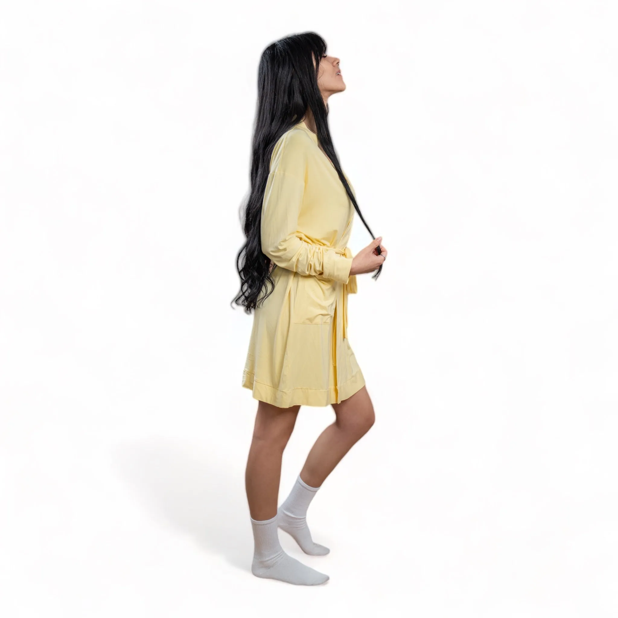 Briella Bamboo Yellow Robe sold by Cozy Ups product image thumbnail 3