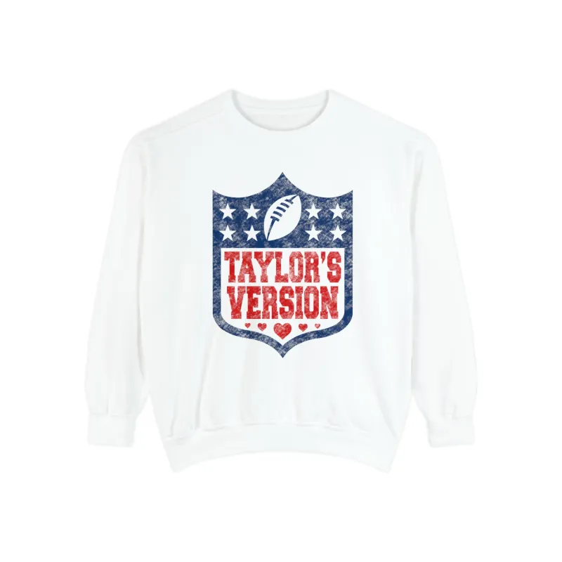 Taylor's Version Comfort Colors Sweatshirt made by Detailed Threads Boutique