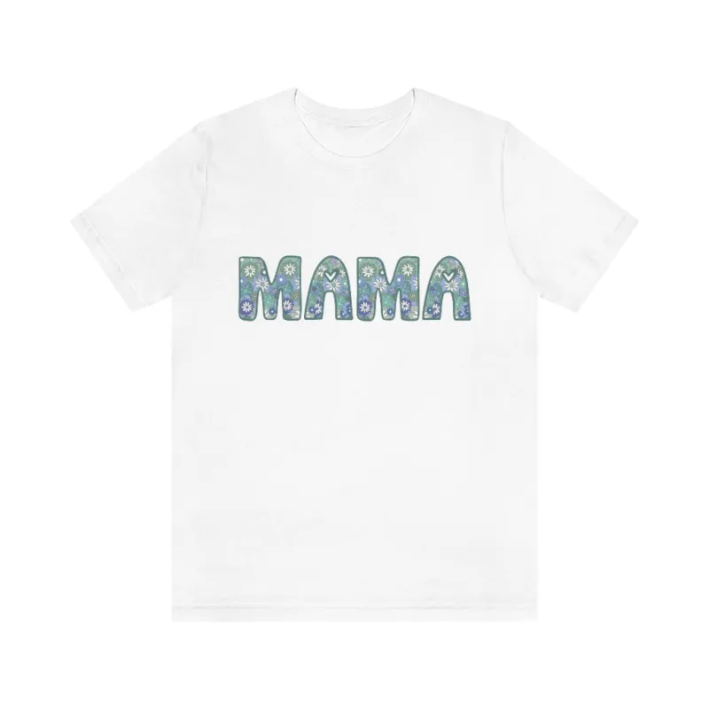 Mama Blue Tee sold by Detailed Threads Boutique