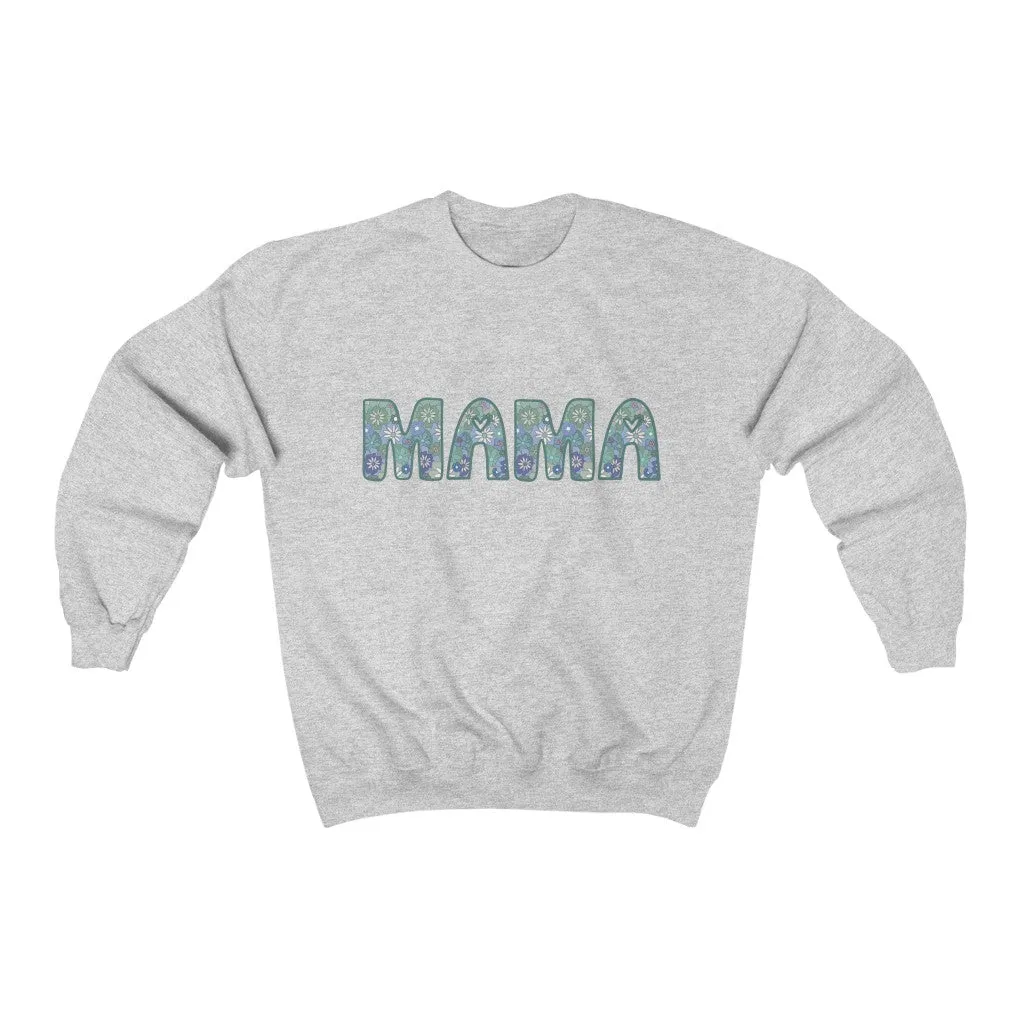 Mama Blue Crewneck Sweatshirt sold by Detailed Threads Boutique product image thumbnail 2
