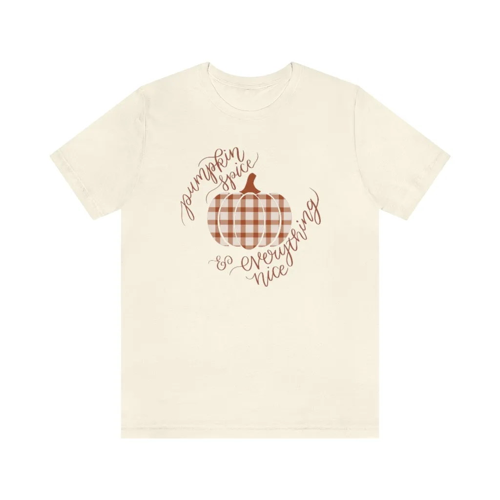 Pumpkin Spice Plaid Tee sold by Detailed Threads Boutique product image thumbnail 3