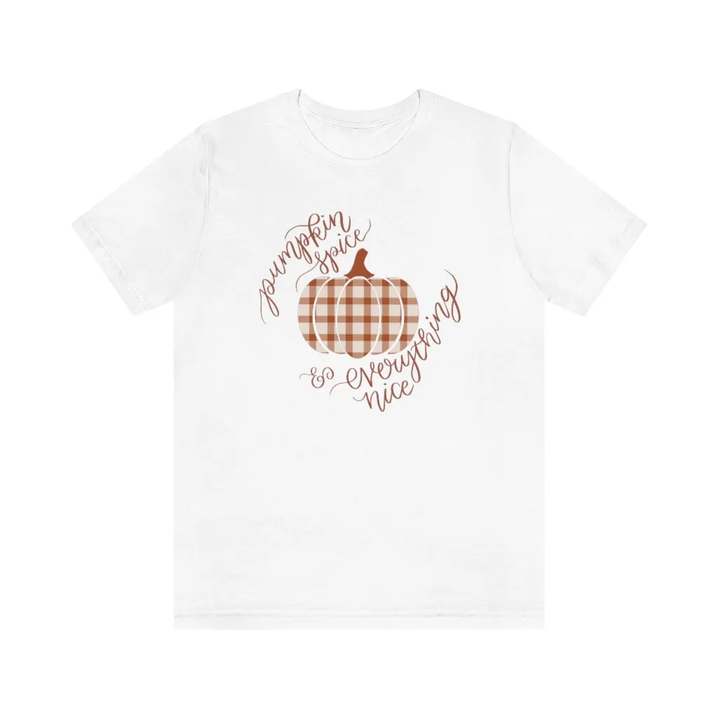 Pumpkin Spice Plaid Tee sold by Detailed Threads Boutique product image thumbnail 2