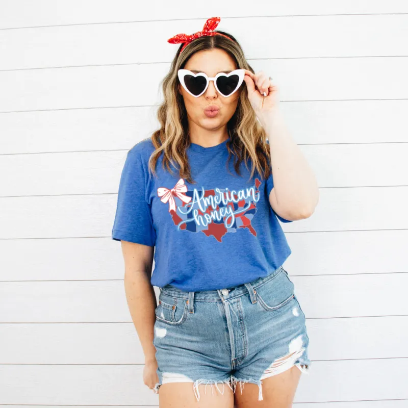 American Honey Bow Tee sold by Detailed Threads Boutique