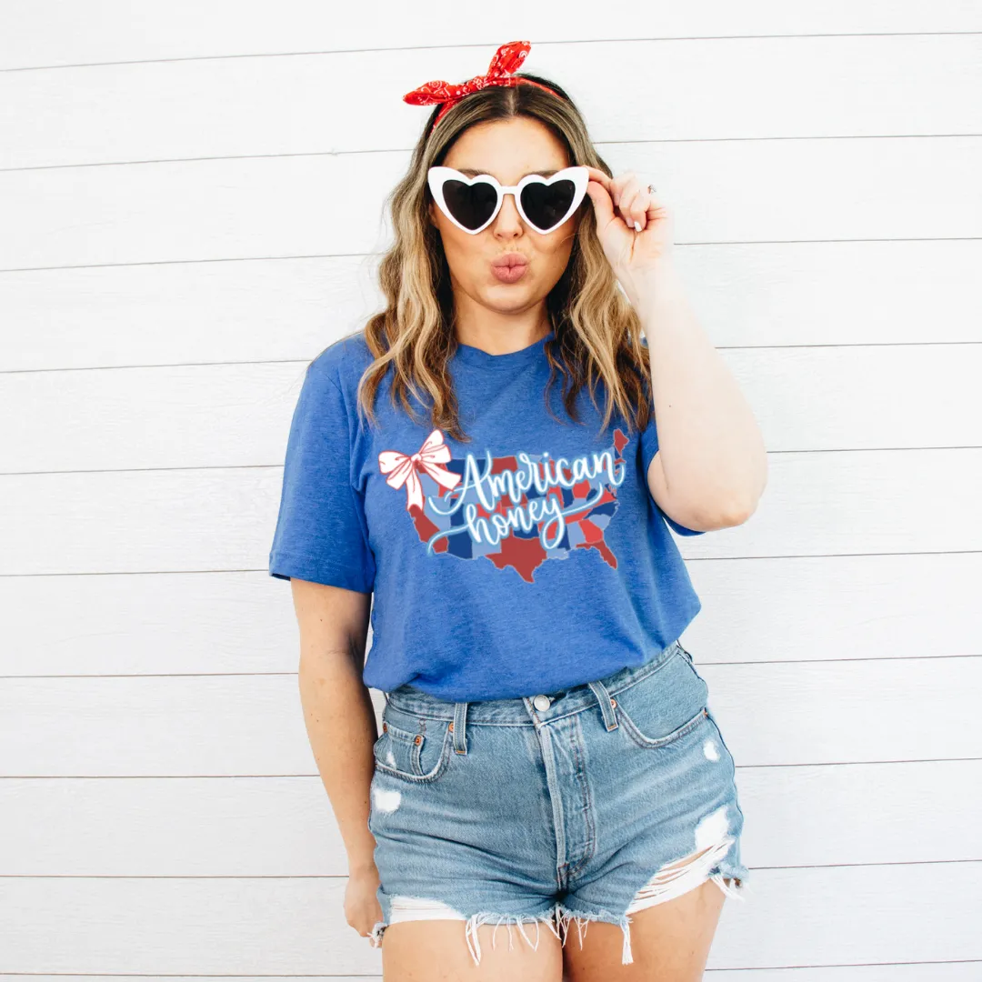 American Honey Bow Tee sold by Detailed Threads Boutique