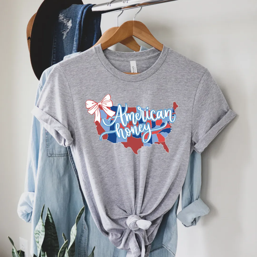 American Honey Bow Tee sold by Detailed Threads Boutique product image thumbnail 5