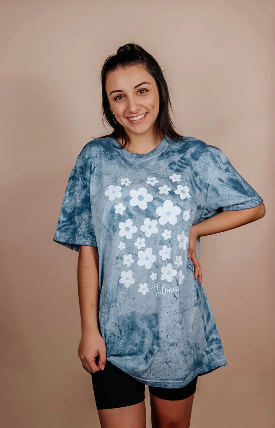 Bloom Tie Dye Tee sold by Detailed Threads Boutique