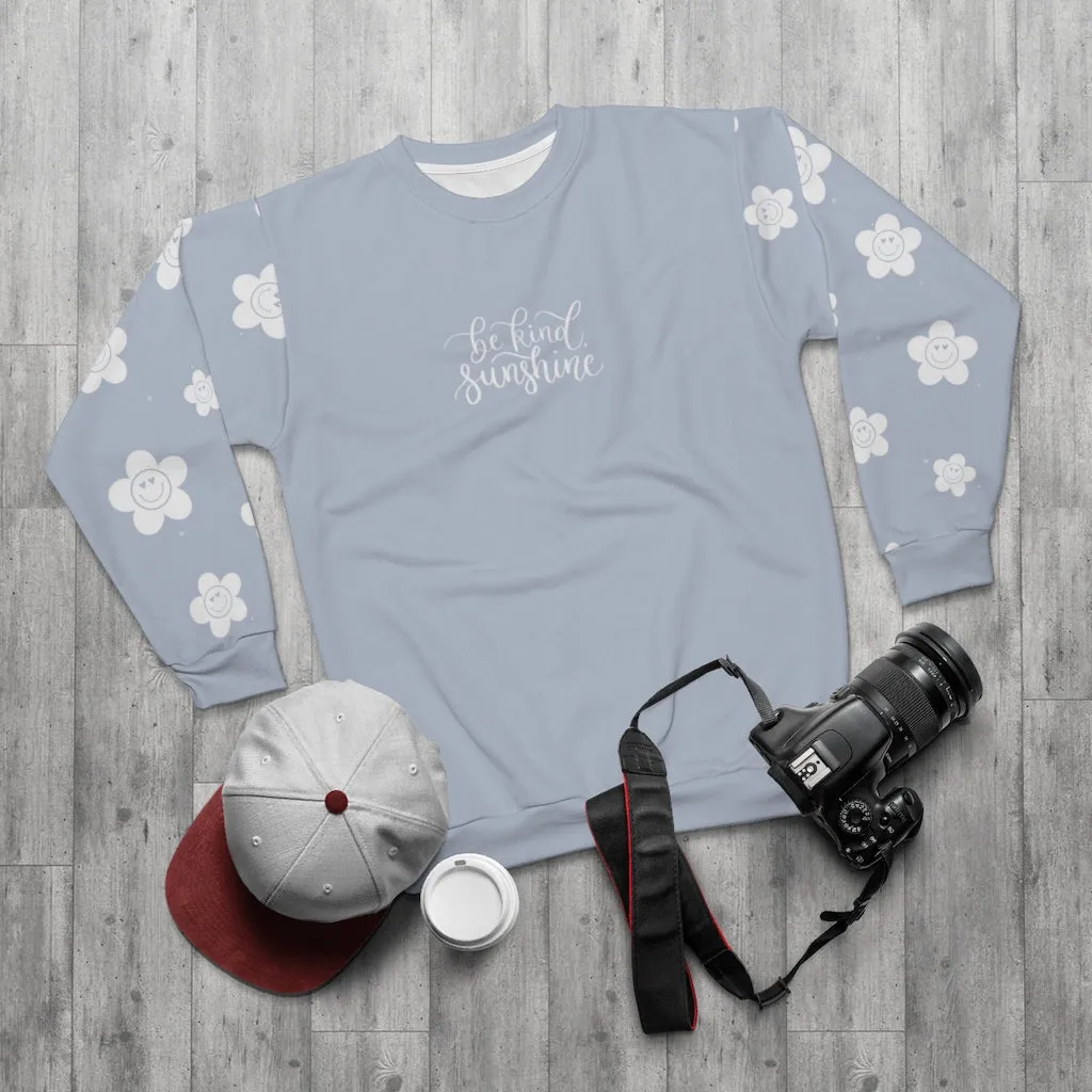 Be Kind Sunshine Lux Sweatshirt - Dusty Blue sold by Detailed Threads Boutique product image thumbnail 3