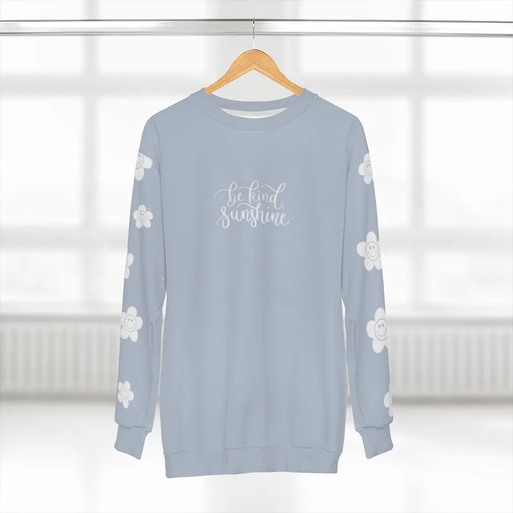 Be Kind Sunshine Lux Sweatshirt - Dusty Blue sold by Detailed Threads Boutique product image thumbnail 4