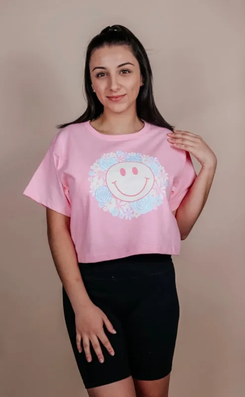 Boho Bright Smile Crop Top sold by Detailed Threads Boutique