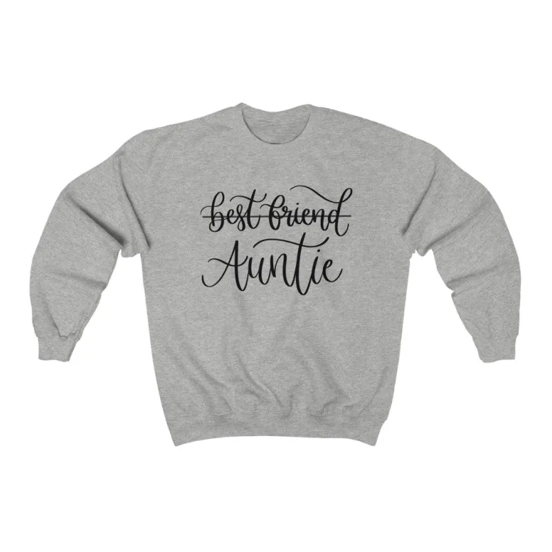 Best Friend - Auntie Crewneck Sweatshirt sold by Detailed Threads Boutique