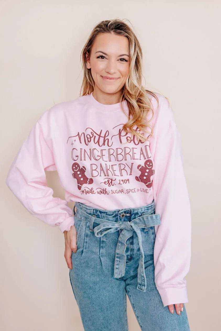 Gingerbread Bakery Crewneck Sweatshirt sold by Detailed Threads Boutique