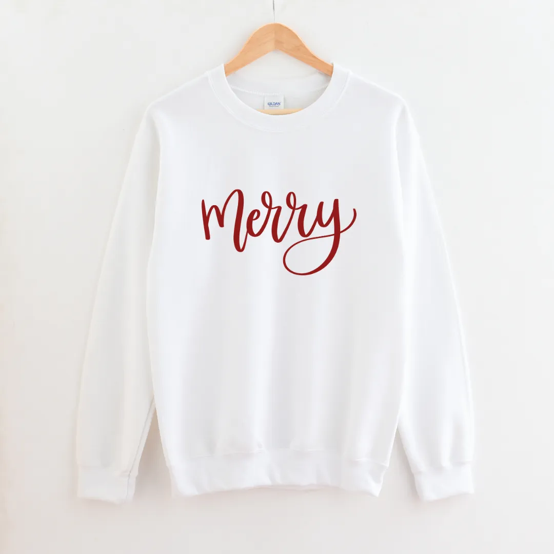 Merry Crewneck Sweatshirt sold by Detailed Threads Boutique product image thumbnail 4