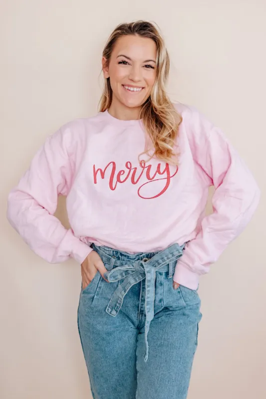 Merry Crewneck Sweatshirt sold by Detailed Threads Boutique