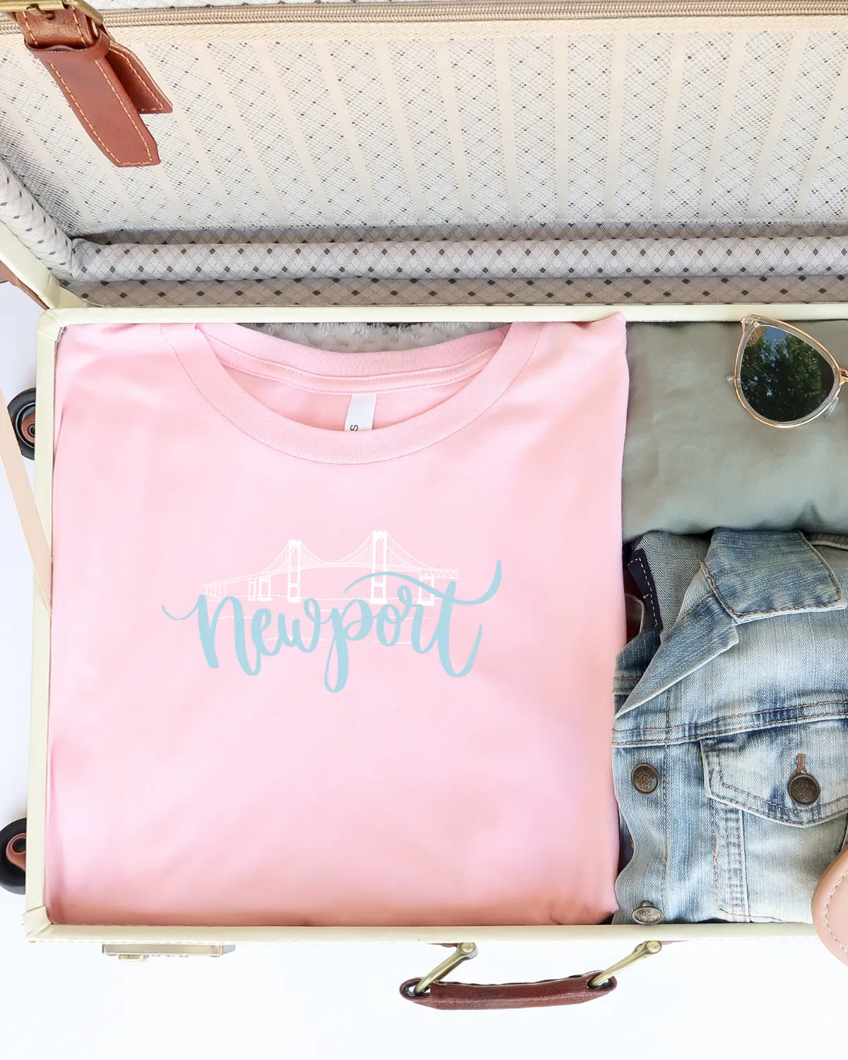 Blue Newport Tee sold by Detailed Threads Boutique product image thumbnail 3