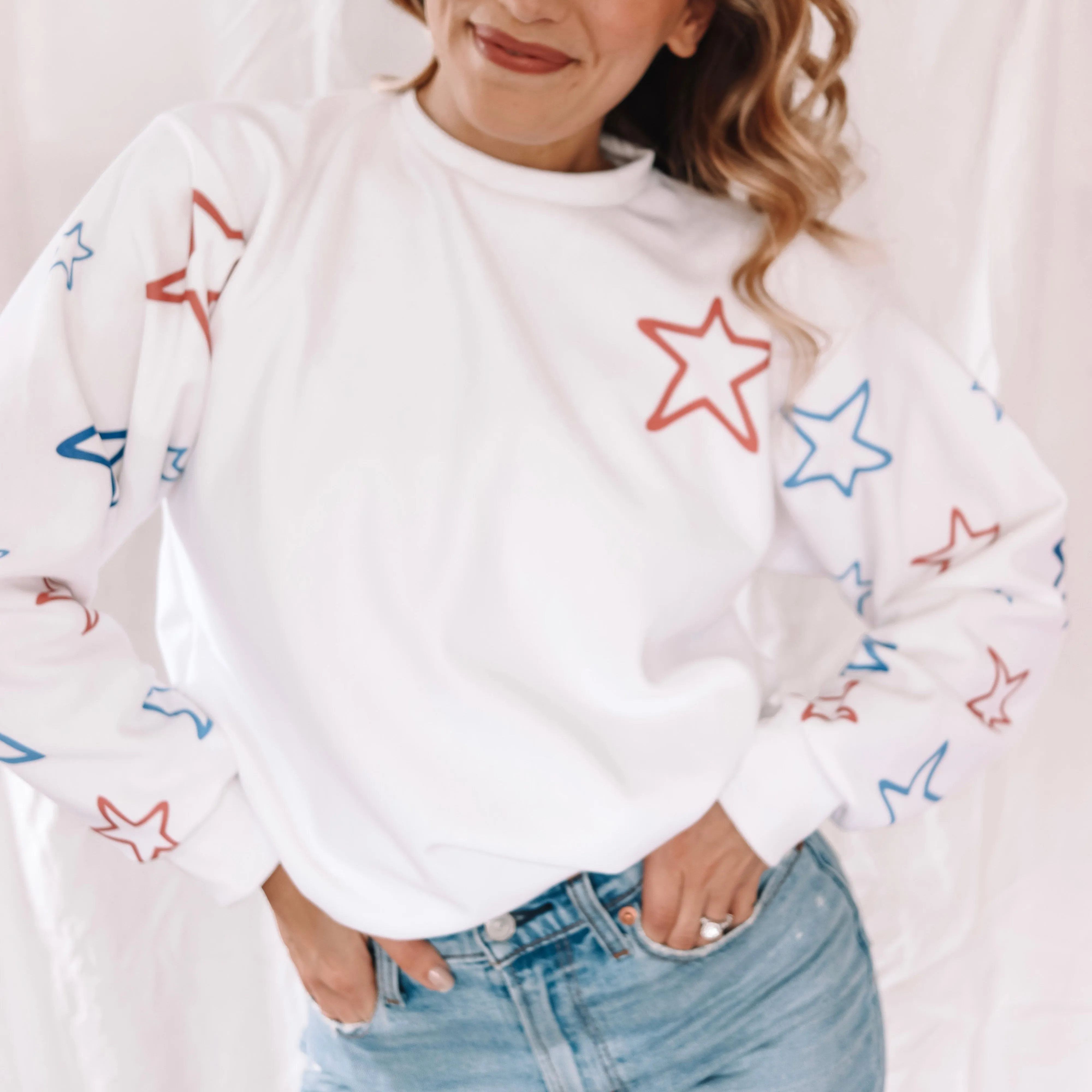 Freedom Star Sweatshirt sold by Detailed Threads Boutique product image thumbnail 3