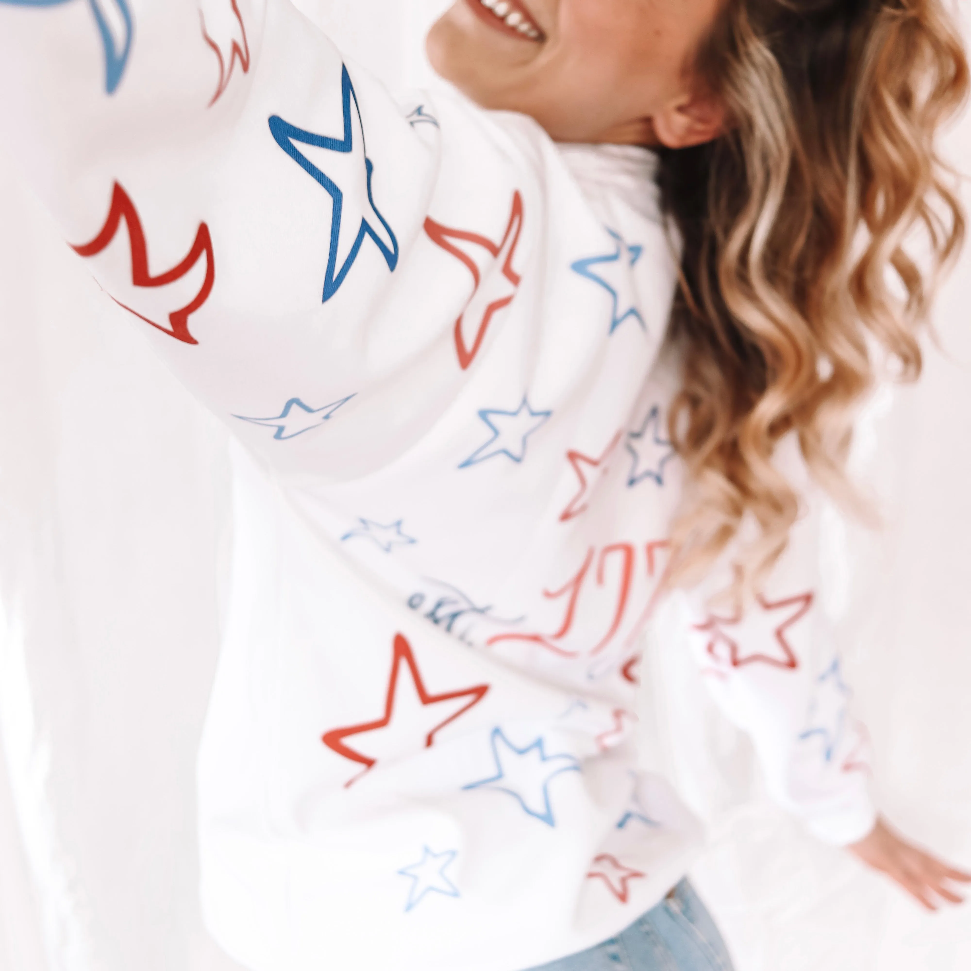 Freedom Star Sweatshirt sold by Detailed Threads Boutique product image thumbnail 2