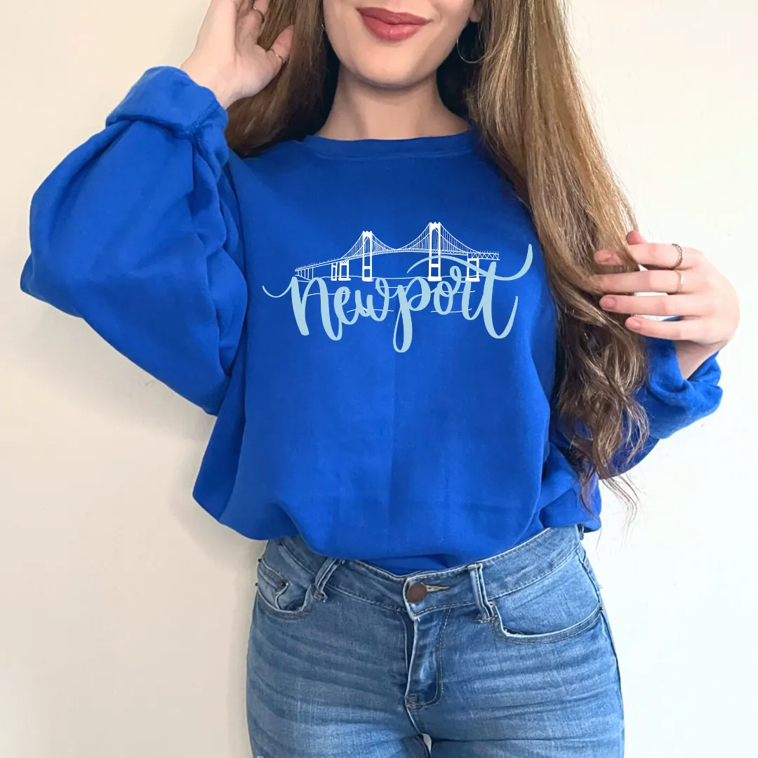 Newport Bridge Crewneck sold by Detailed Threads Boutique