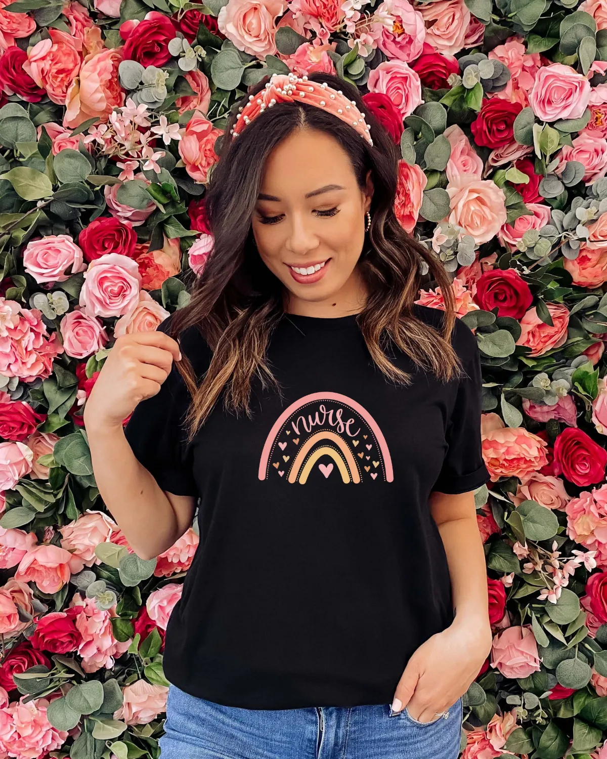 Nurse Rainbow Tee sold by Detailed Threads Boutique