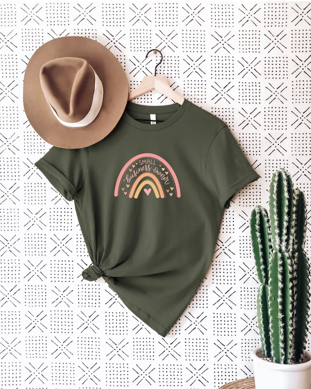 Small Business Owner Rainbow Tee sold by Detailed Threads Boutique product image thumbnail 3