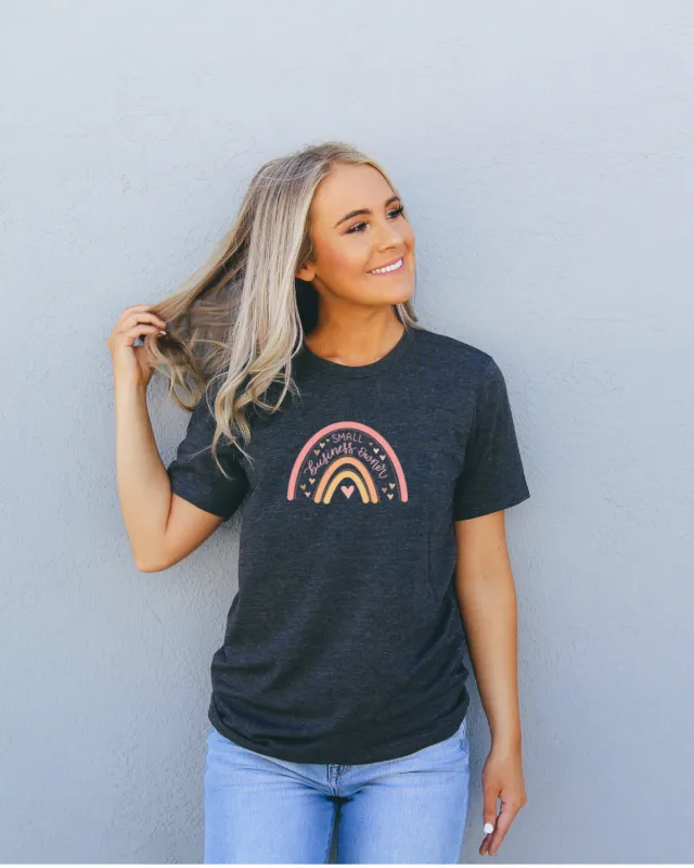 Small Business Owner Rainbow Tee sold by Detailed Threads Boutique