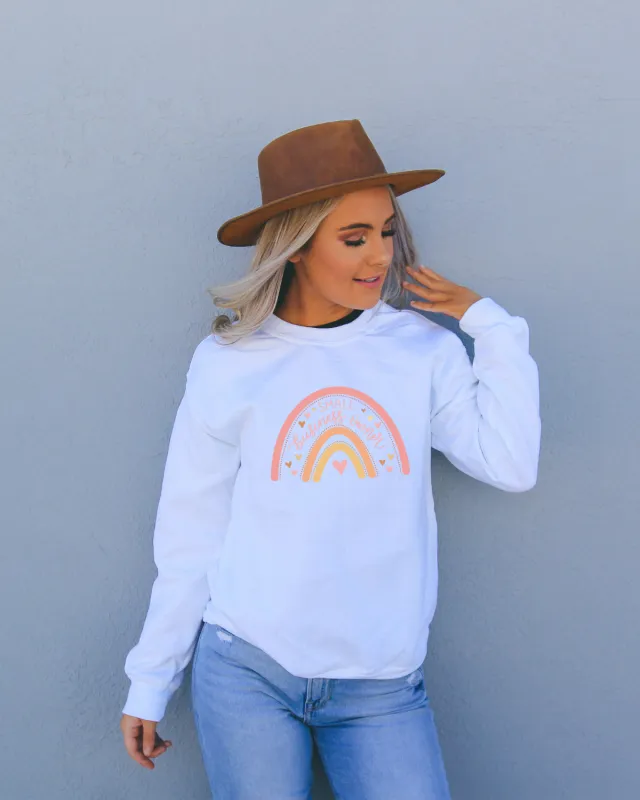 Small Business Owner Rainbow Crewneck Sweatshirt sold by Detailed Threads Boutique