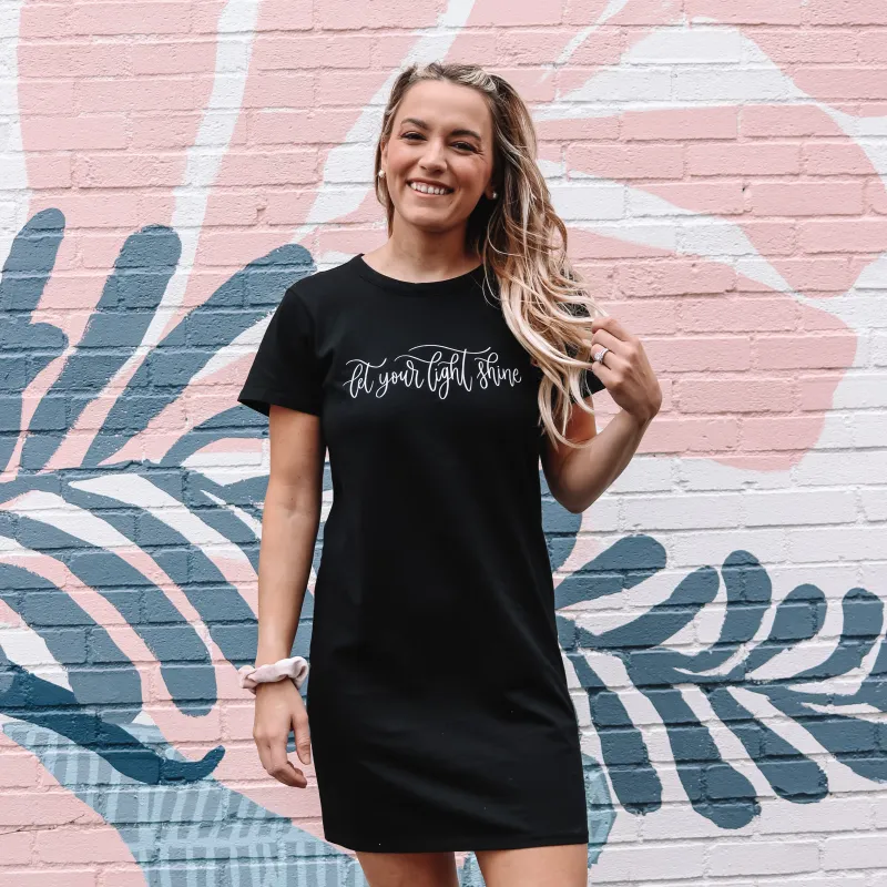 Let Your Light Shine T-Shirt Dress sold by Detailed Threads Boutique