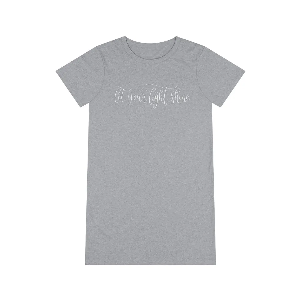 Let Your Light Shine T-Shirt Dress sold by Detailed Threads Boutique product image thumbnail 3