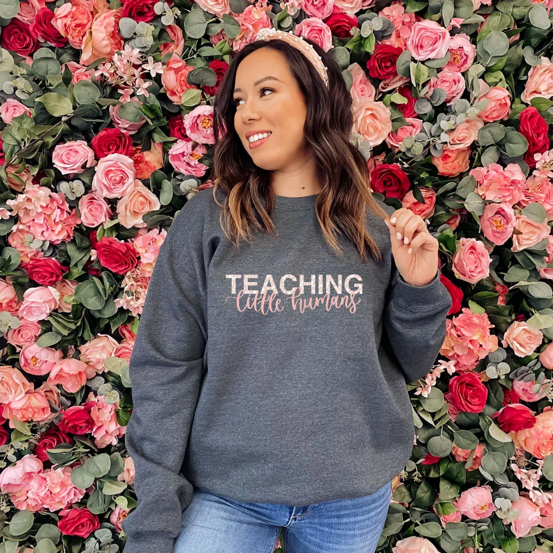 Teaching Little Humans Sweatshirt sold by Detailed Threads Boutique product image thumbnail 4