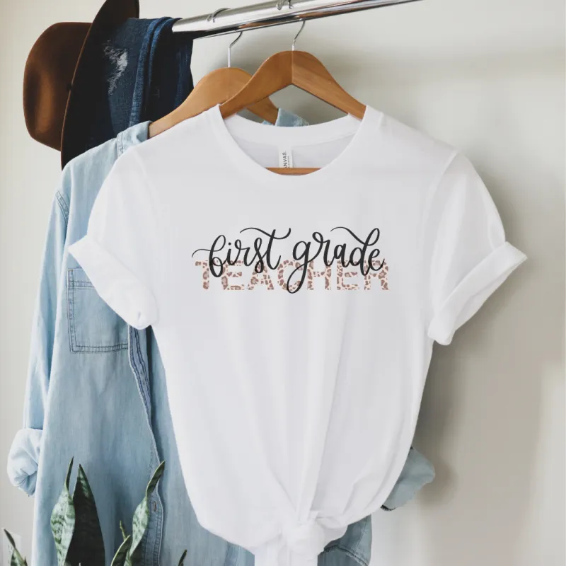 First Grade Teacher Tee sold by Detailed Threads Boutique