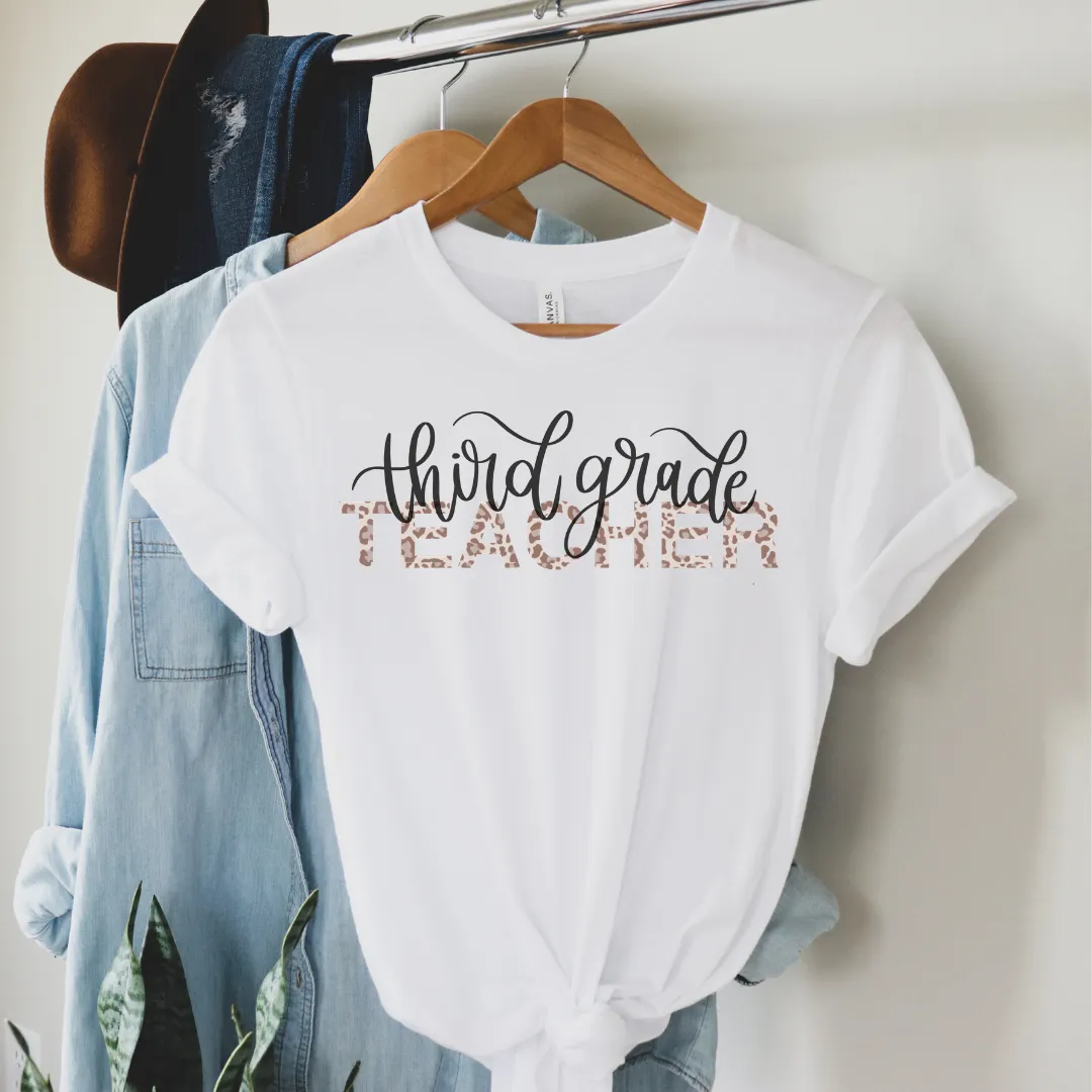 Third Grade Teacher Tee sold by Detailed Threads Boutique
