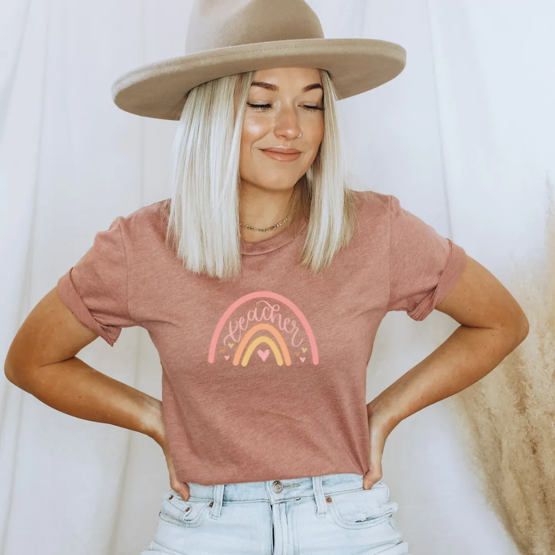 Teacher Rainbow Tee sold by Detailed Threads Boutique product image thumbnail 2