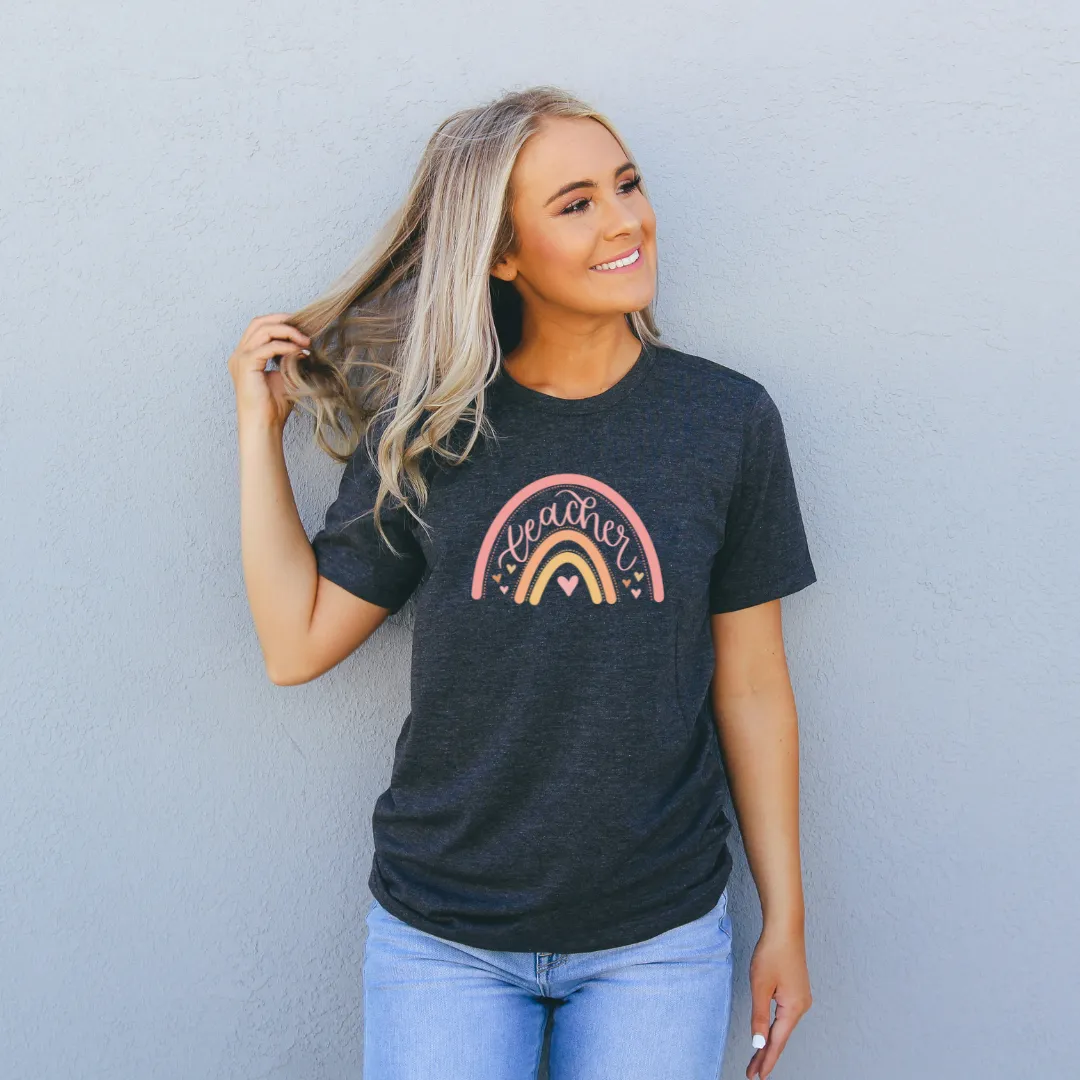 Teacher Rainbow Tee sold by Detailed Threads Boutique product image thumbnail 3