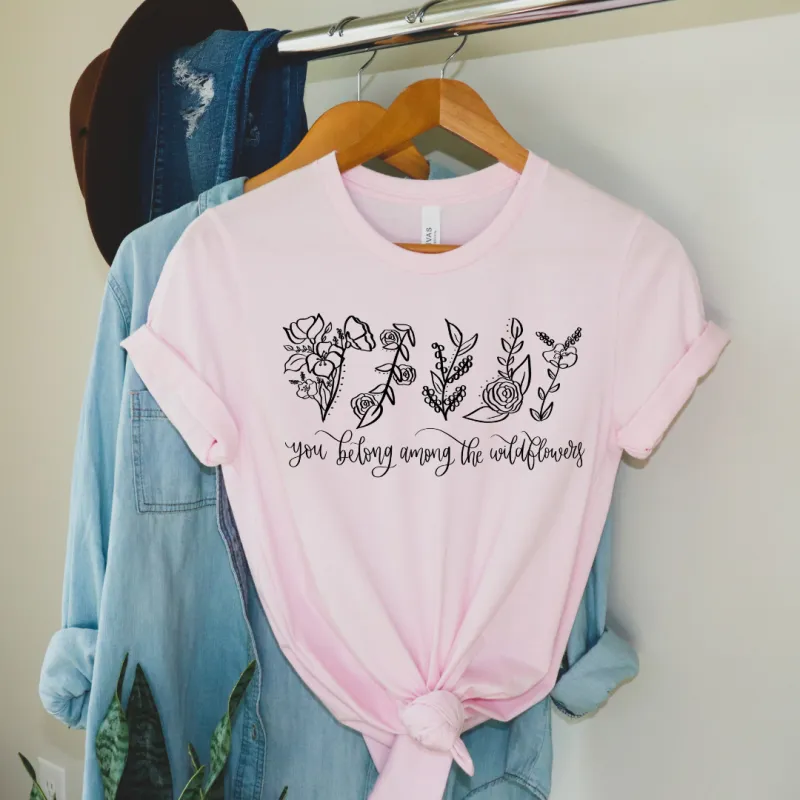 Among The Wildflowers Tee sold by Detailed Threads Boutique