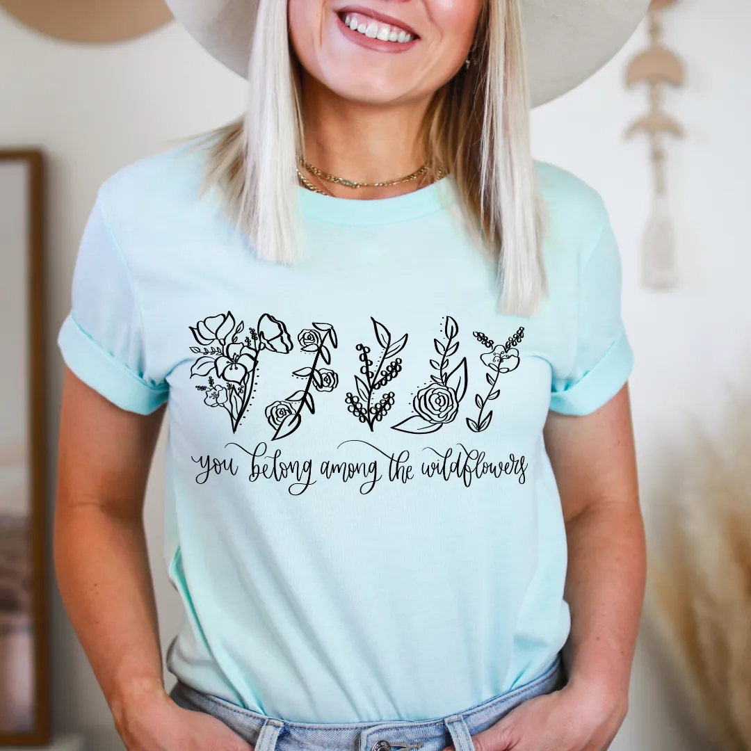 Among The Wildflowers Tee sold by Detailed Threads Boutique product image thumbnail 4