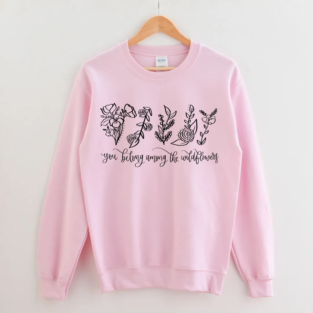 Black Among The Wildflowers Crewneck Sweatshirt sold by Detailed Threads Boutique product image thumbnail 2