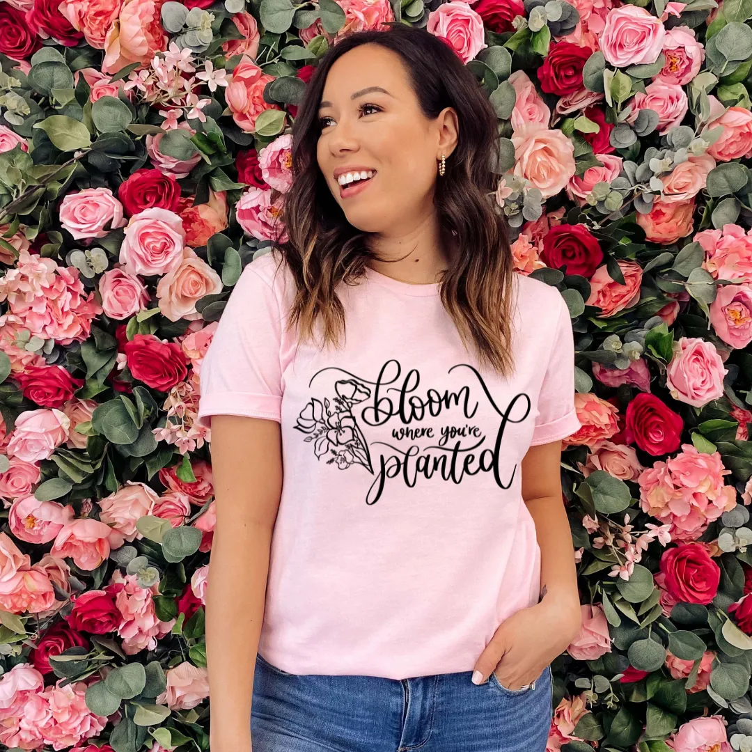 Bloom Where You're Planted Tee sold by Detailed Threads Boutique product image thumbnail 3