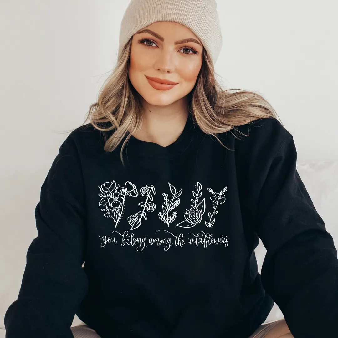 Among The Wildflowers Crewneck Sweatshirt sold by Detailed Threads Boutique product image thumbnail 2