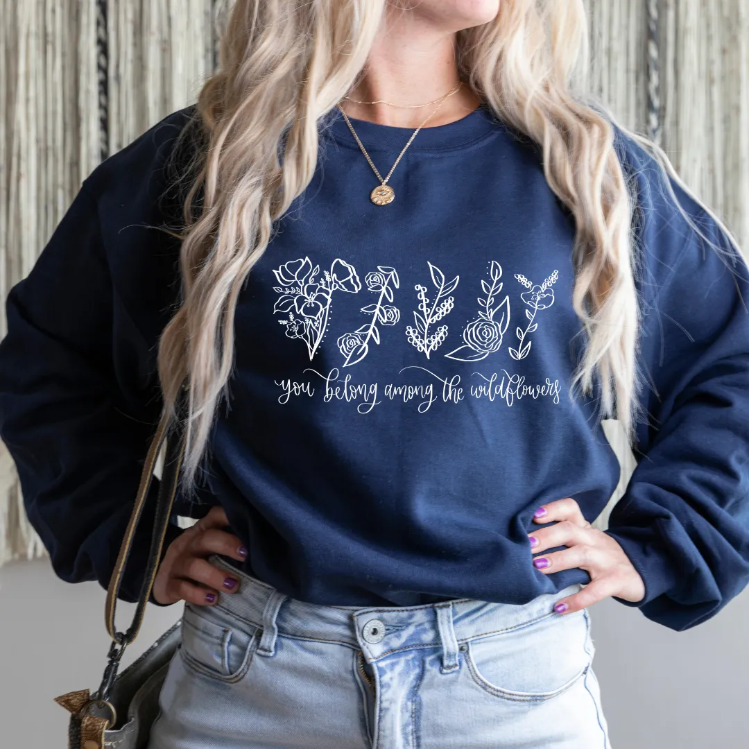 Among The Wildflowers Crewneck Sweatshirt sold by Detailed Threads Boutique product image thumbnail 3