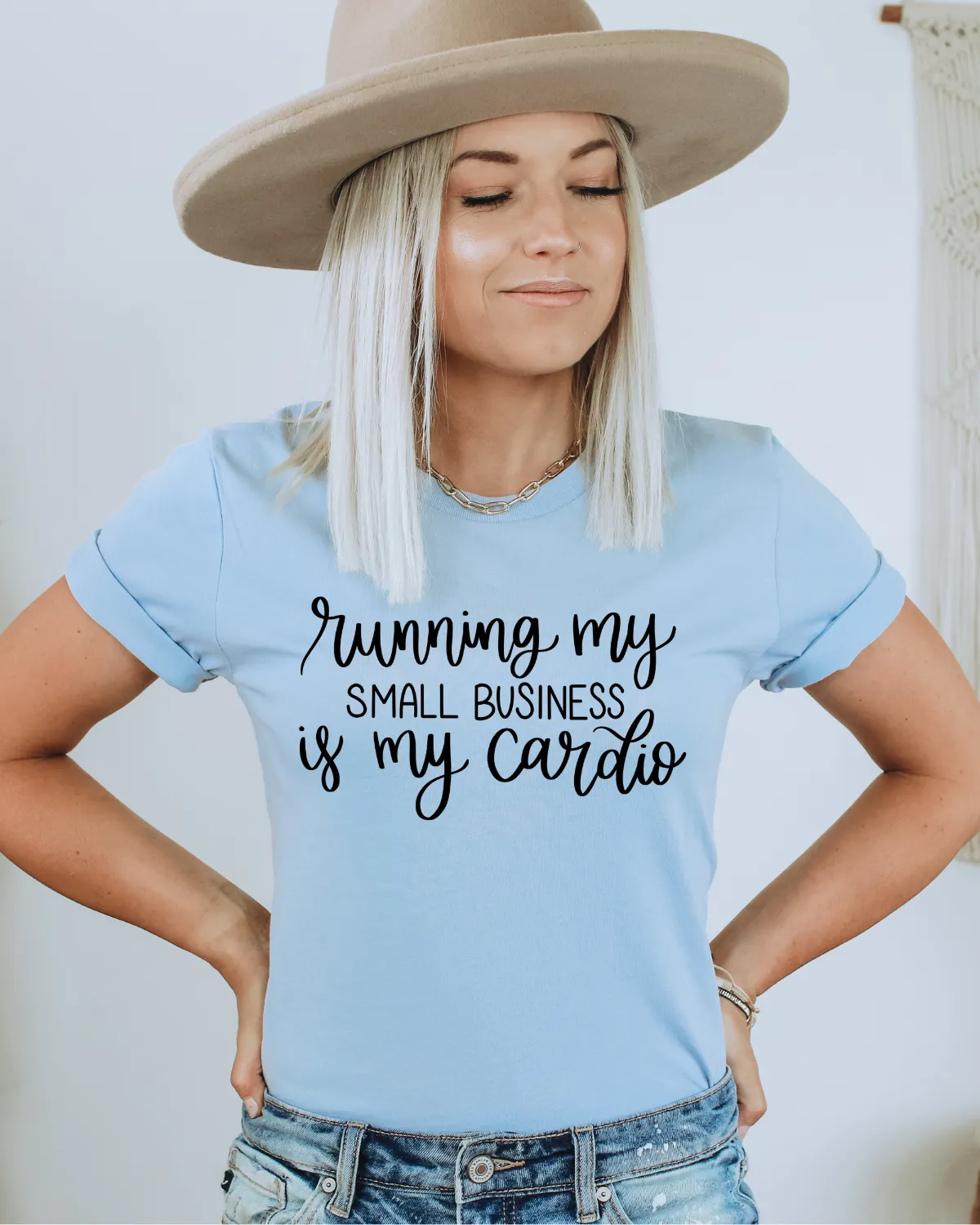 Running My Business Is My Cardio Tee sold by Detailed Threads Boutique product image thumbnail 3