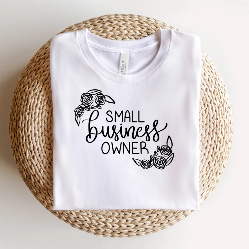 Small Business Owner Flower Tee sold by Detailed Threads Boutique