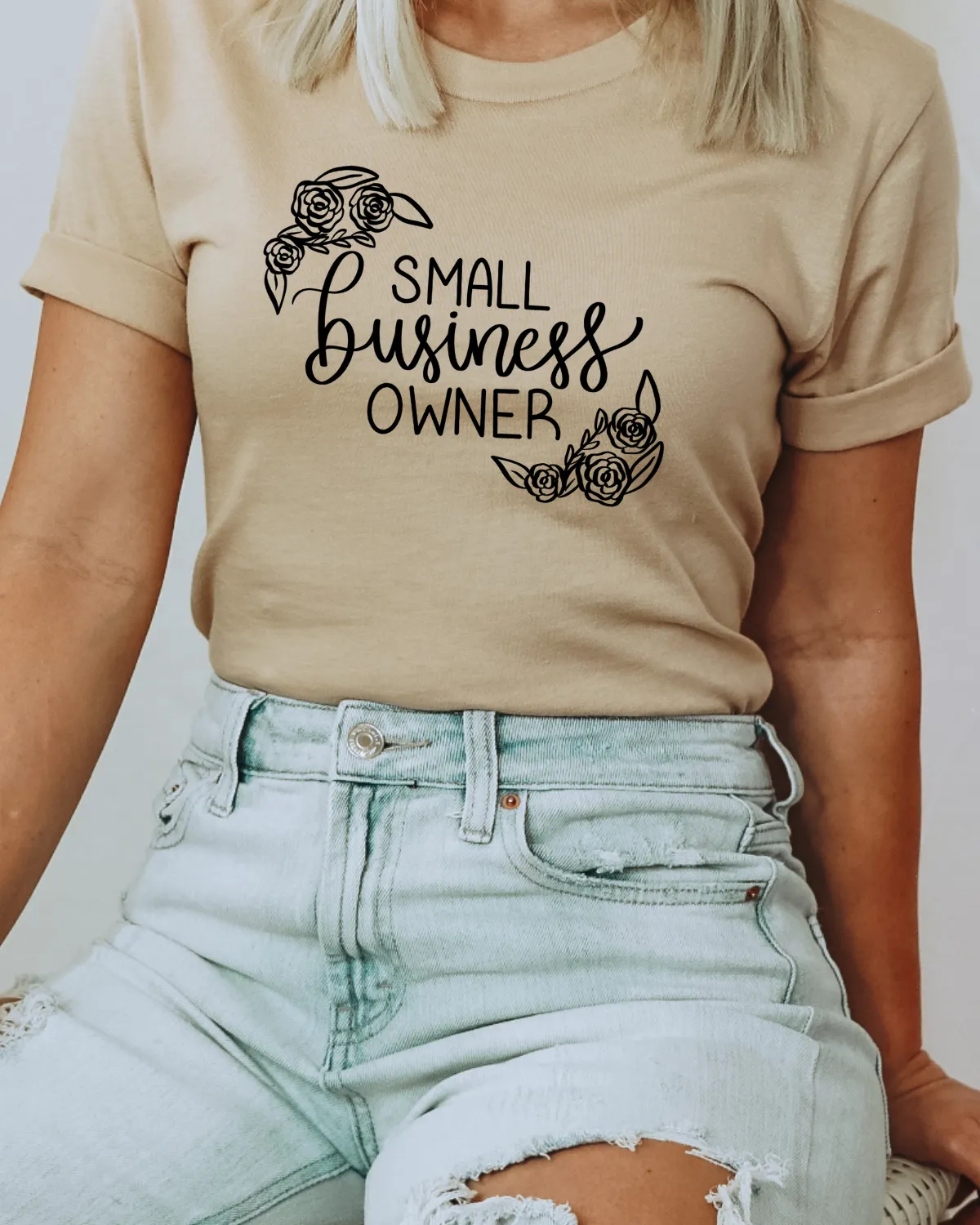 Small Business Owner Flower Tee sold by Detailed Threads Boutique product image thumbnail 4